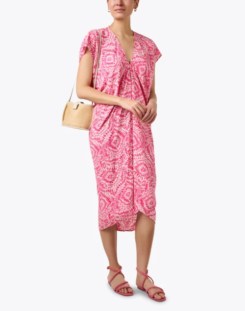 Santorini Pink Print Dress