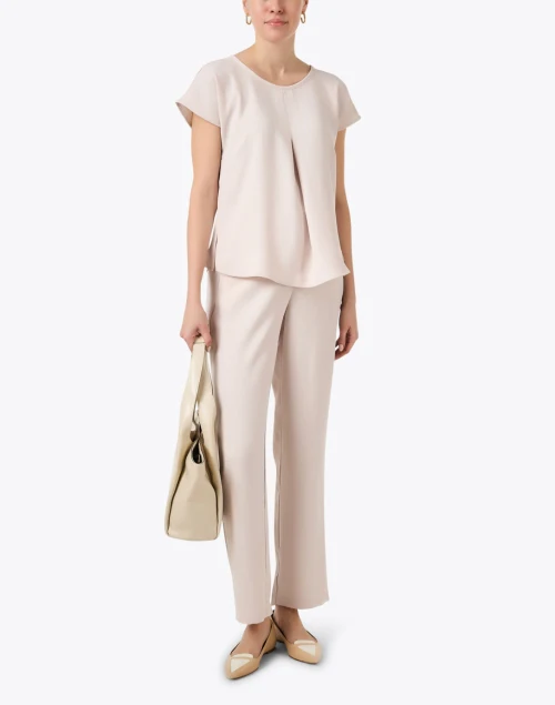 Beige Straight Leg Pant