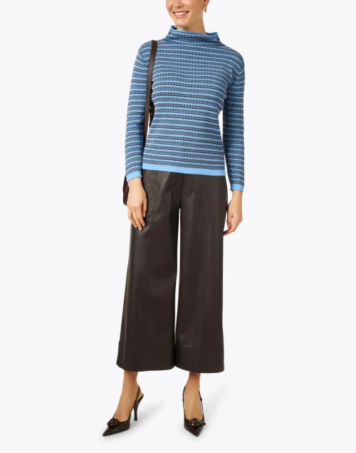 Odele Brown Faux Leather Pant