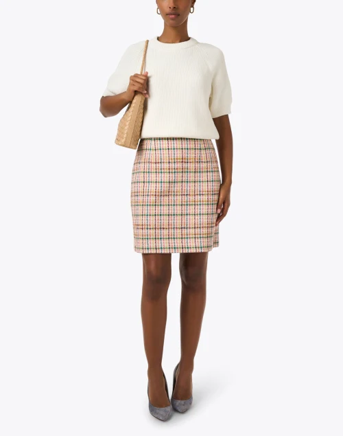 Marguerite Denim and Tweed Skirt