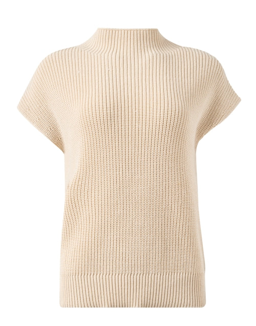 Beige Cap Sleeve Sweater