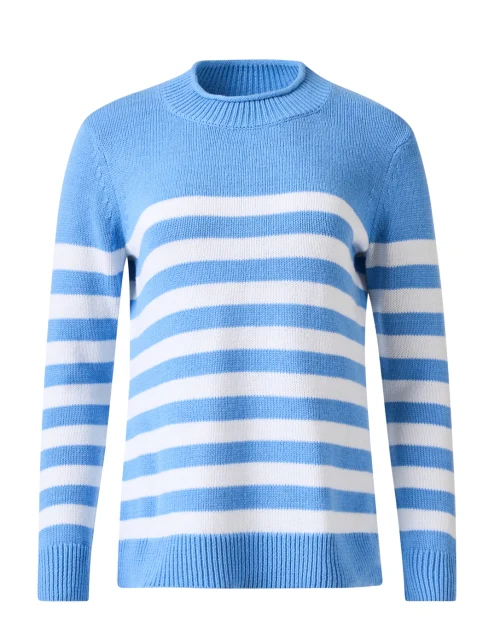 Blue and White Striped Sweater