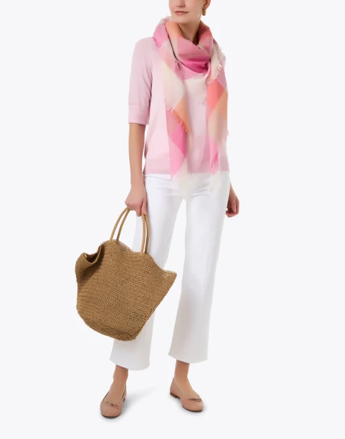 Pink Elbow Sleeve Sweater