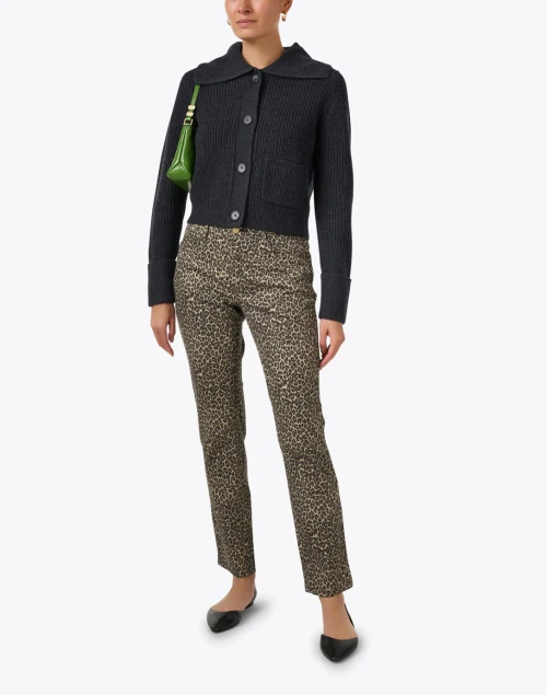 Dark Grey Wool Cardigan