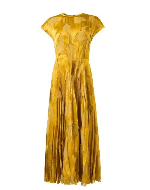 Yellow Jacquard Dress