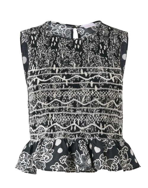 Irene Black and White Print Top
