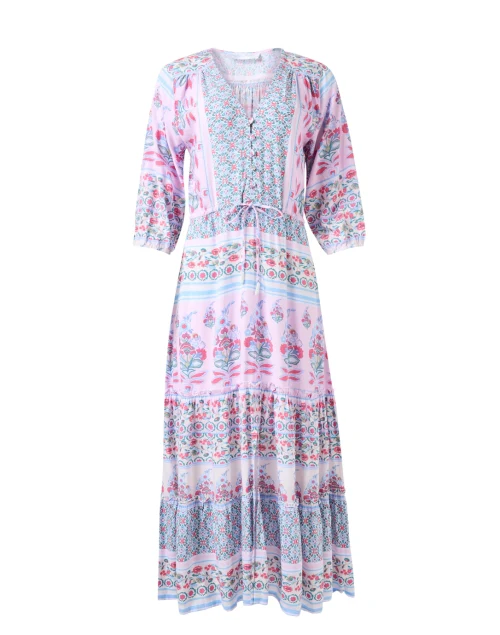 Carrie Pink Printed Midi Dress