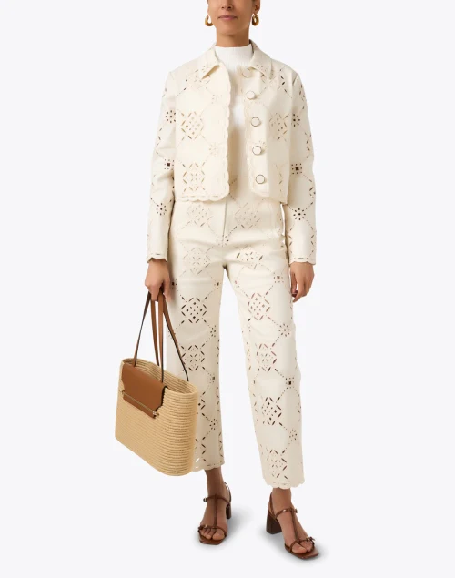Adelaide Ivory Cutout Jacket