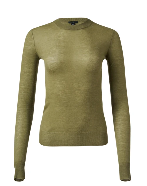 Olive Green Cashmere Sweater