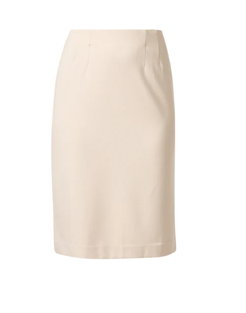 Logan Beige Knit Pull On Skirt