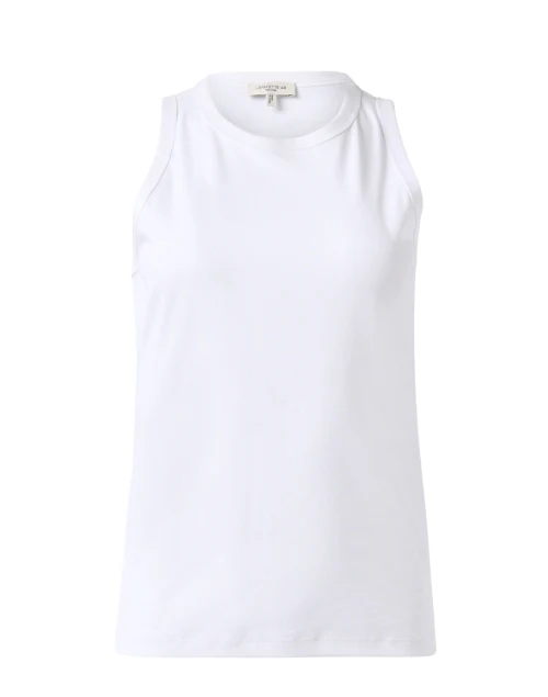 White Cotton Rib Tank