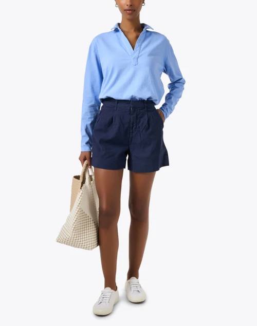 Patrick Lilac Popover Henley Top