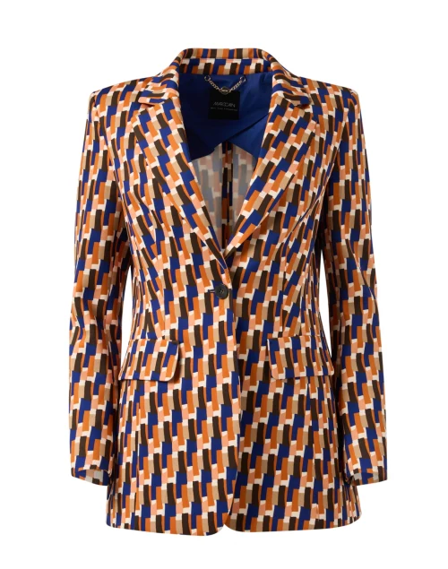 Multi Geometric Print Blazer