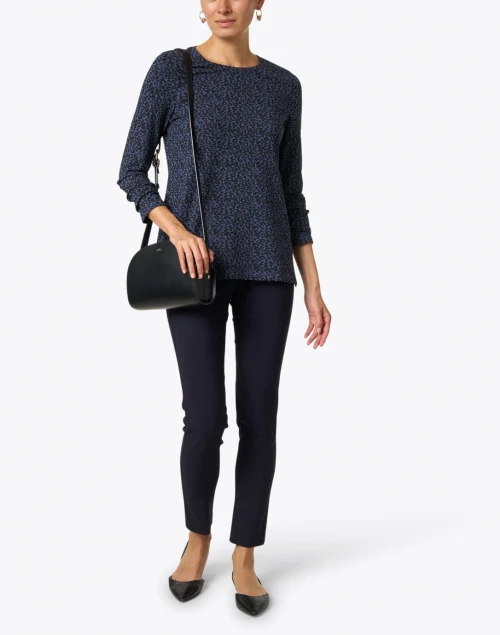 Navy Control Stretch Ankle Pant
