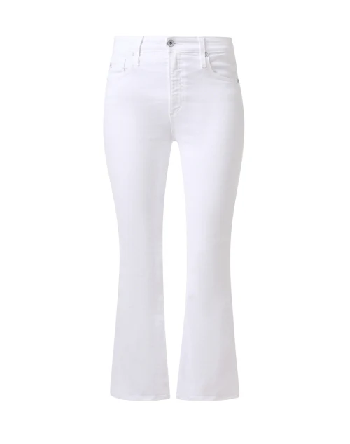Farrah Gallery White Boot Crop Jean