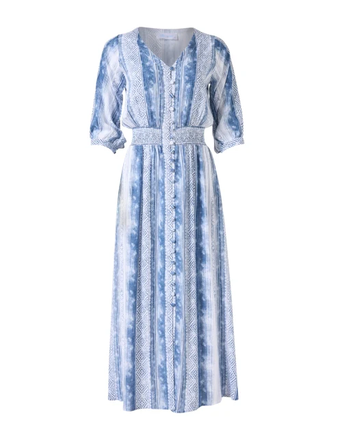 Kelsey Blue and White Dress