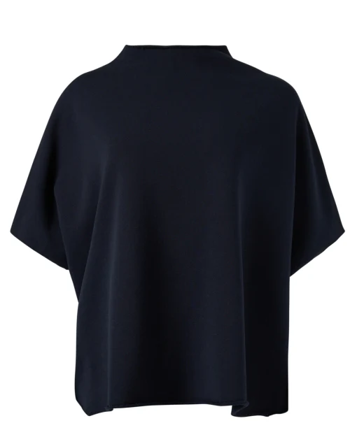 Audrey Navy Cotton Top
