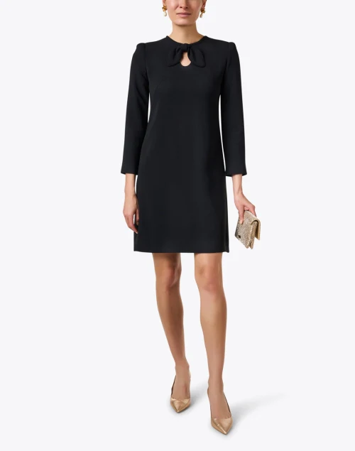 Velma Black Stretch Crepe Dress