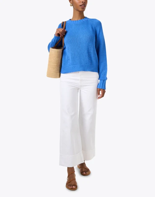 Blue Textured Sweater