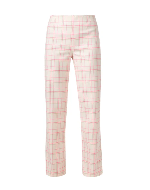 Jules Pink Plaid Knit Pull On Pant