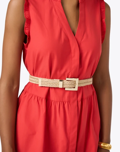 Everly Tan Woven Belt