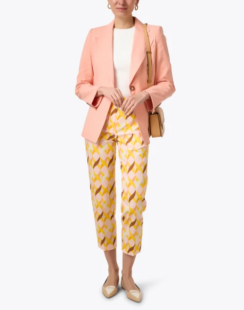 Multi Geometric Print Cotton Pant