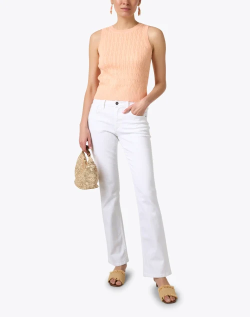 Skylar Orange Knit Top