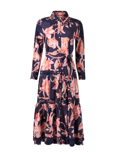 Molly Purple Floral Print Dress