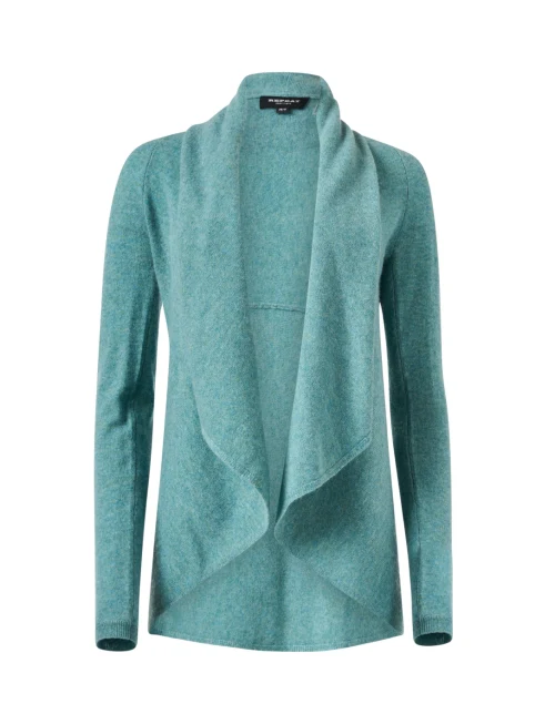Aqua Cashmere Circle Cardigan