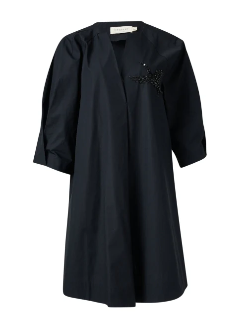 Tatum Black Cotton Dress