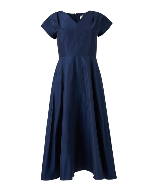 Etuania Navy Fit and Flare Dress