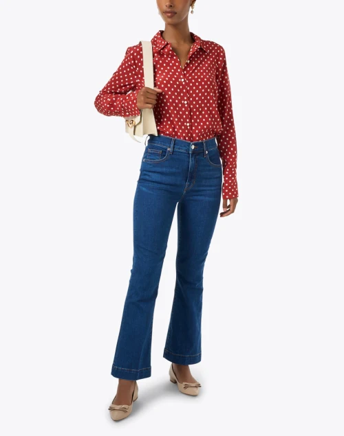 Carson Blue Ankle Flare Jean