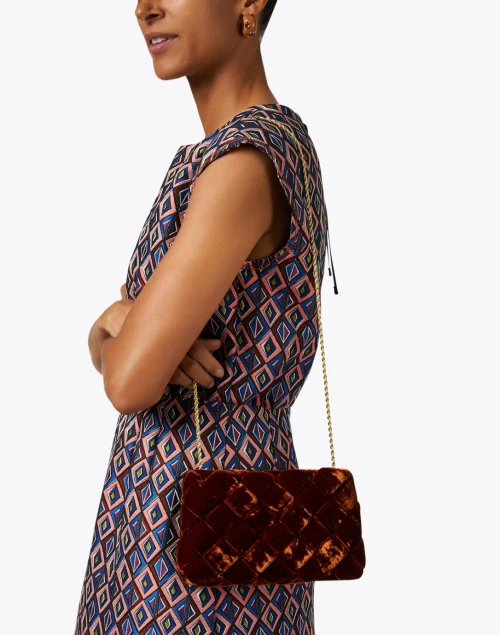 Auzeen Sienna Brown Clutch