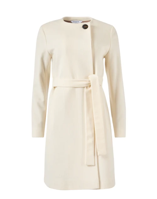Alva Ivory Wool Coat
