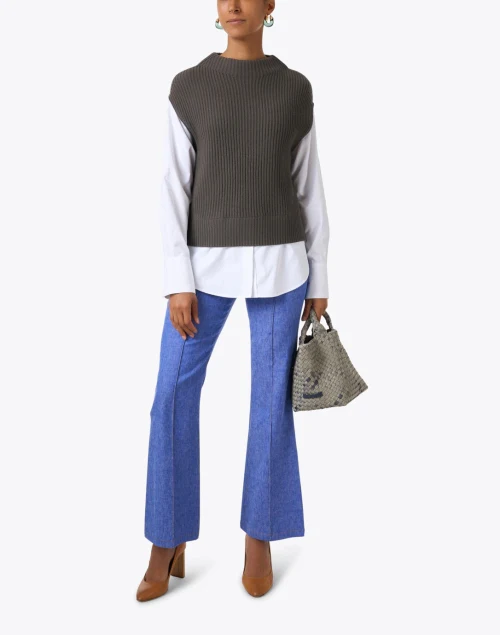 Joni Taupe Wool Cashmere Looker Sweater