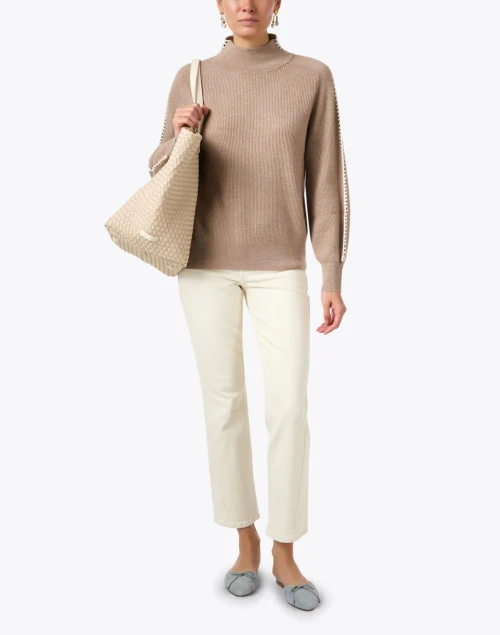 Taupe Wool Cashmere Sweater