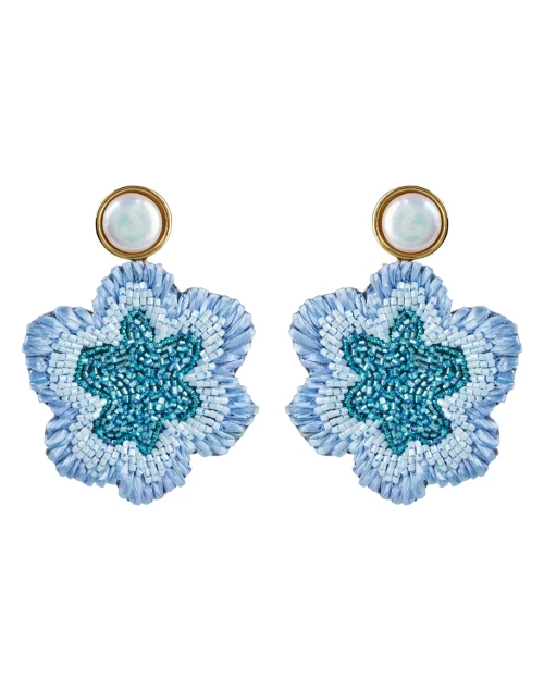 Aamir Blue Floral Drop Earrings