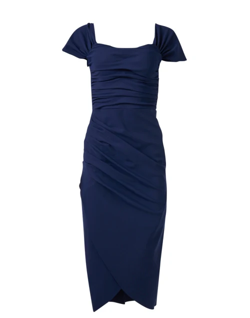 Yuda Navy Ruched Dress