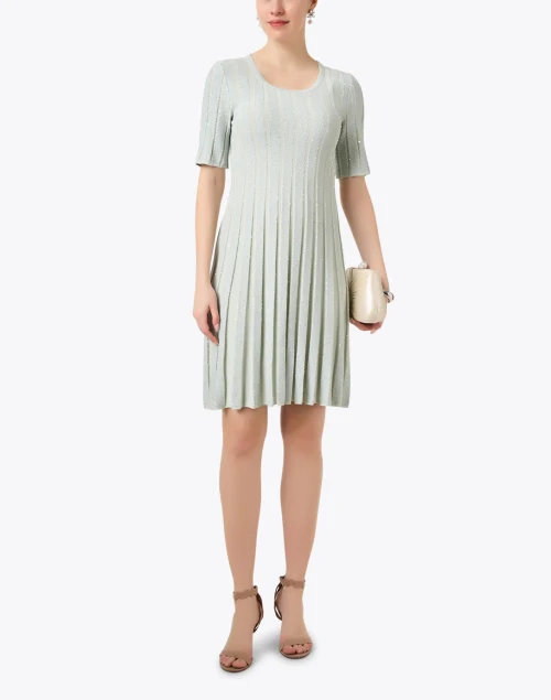 Giada Mint Green Pleated Dress