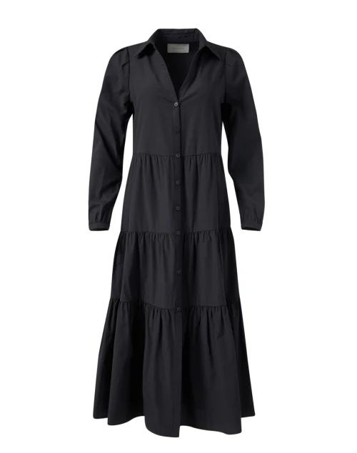 Havana Black Long Sleeve Midi Dress