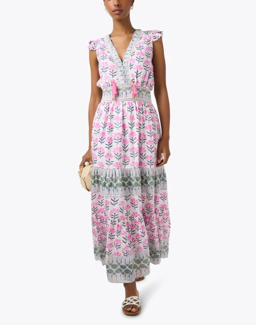 Annabelle Pink and Green Print Dress