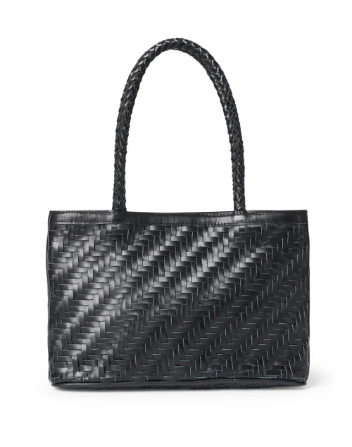 Ella Black Leather Shoulder Bag