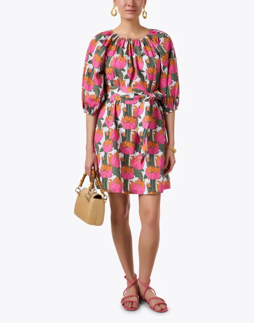 Bliss Multi Floral Print Cotton Dress