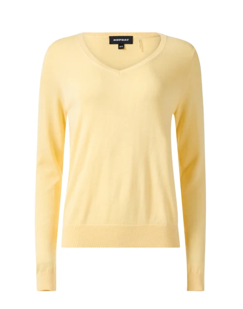 Yellow V-Neck Sweater