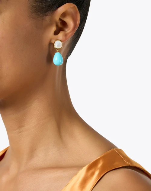 Rock Pool Turquoise Drop Earrings
