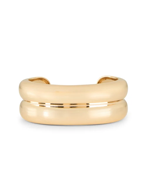 Frankie Gold Double Cuff Bracelet