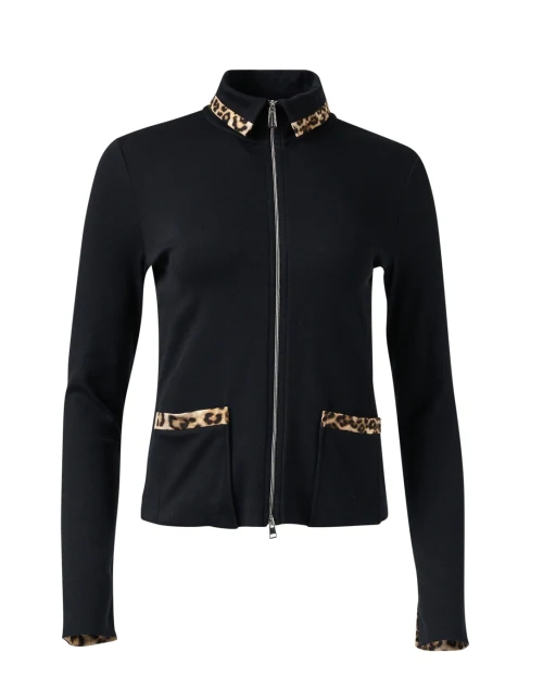 Black and Cheetah Print Jacket