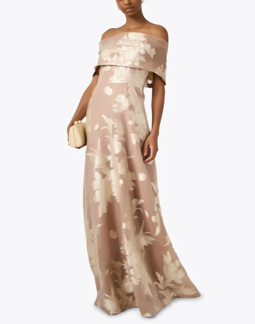 Deedie Beige Embroidered Dress