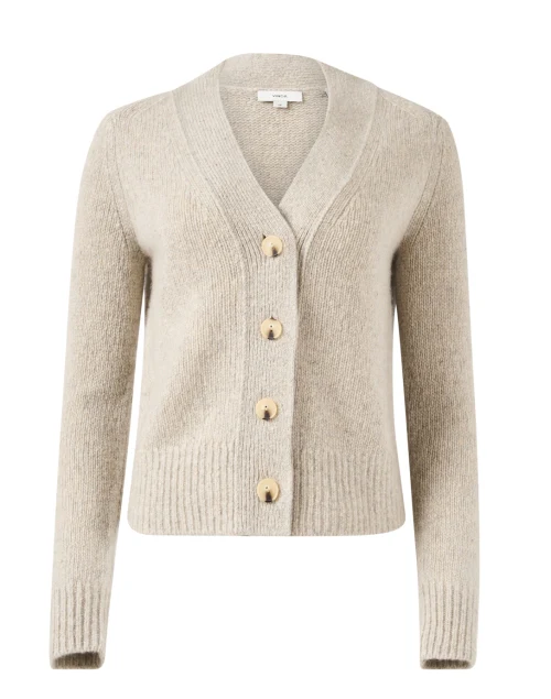 Taupe Cashmere Cardigan