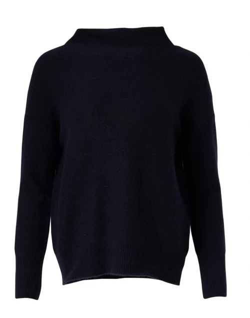 Navy Boiled Cashmere Sweater